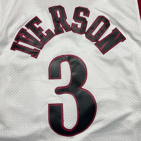 Adidas White and Red Sixers Jersey - Picture 7 of 7